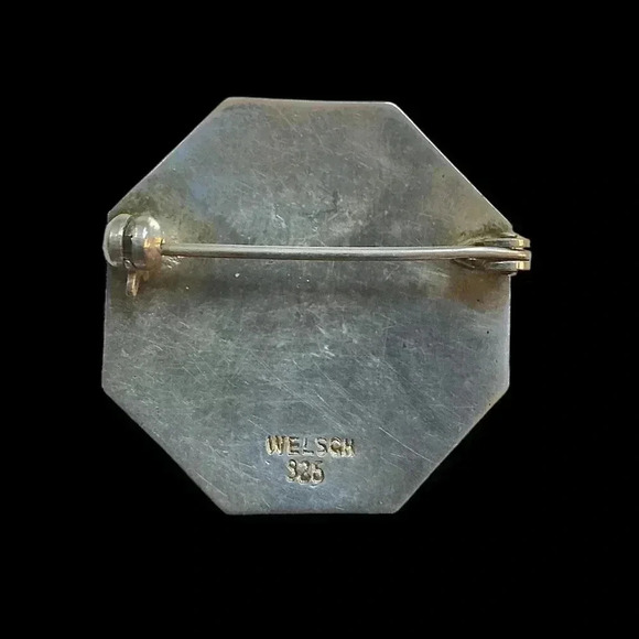 Peruvian Sterling Silver Brooch - Picture 4 of 5